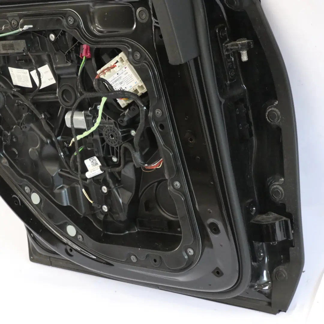 Mercedes W213 Saloon Door Rear Left N/S Obsidian Black Metallic - 197 - SKU A2137300105-OB2 - Part number A2137300105