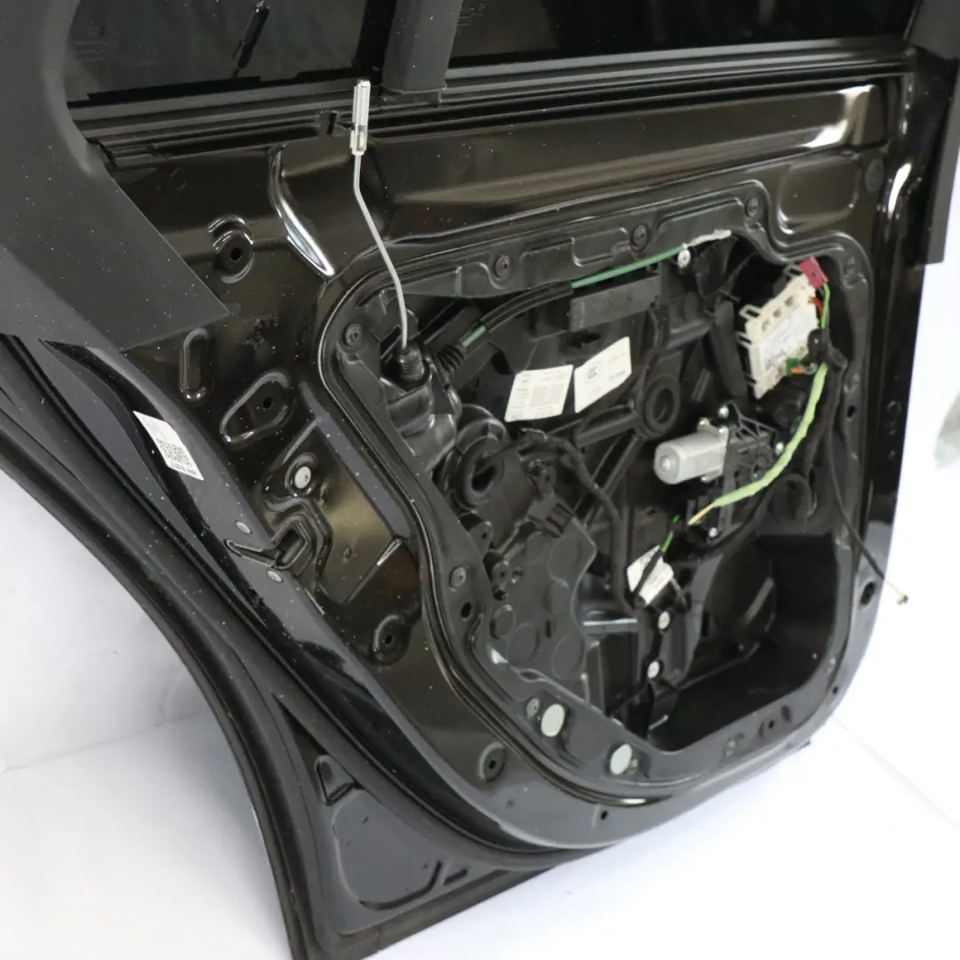 Mercedes W213 Saloon Door Rear Left N/S Obsidian Black Metallic - 197 - SKU A2137300105-OB2 - Part number A2137300105