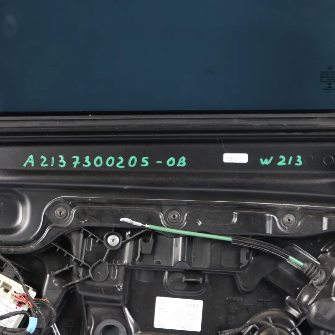 Mercedes W213 Saloon Door Rear Right O/S Obsidian Black Metallic - 197 - SKU A2137300205-OB - Part number A2137300205