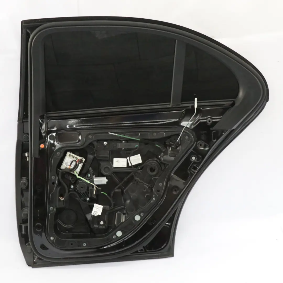 Mercedes W213 Saloon Door Rear Right O/S Obsidian Black Metallic - 197 - SKU A2137300205-OB1 - Part number A2137300205