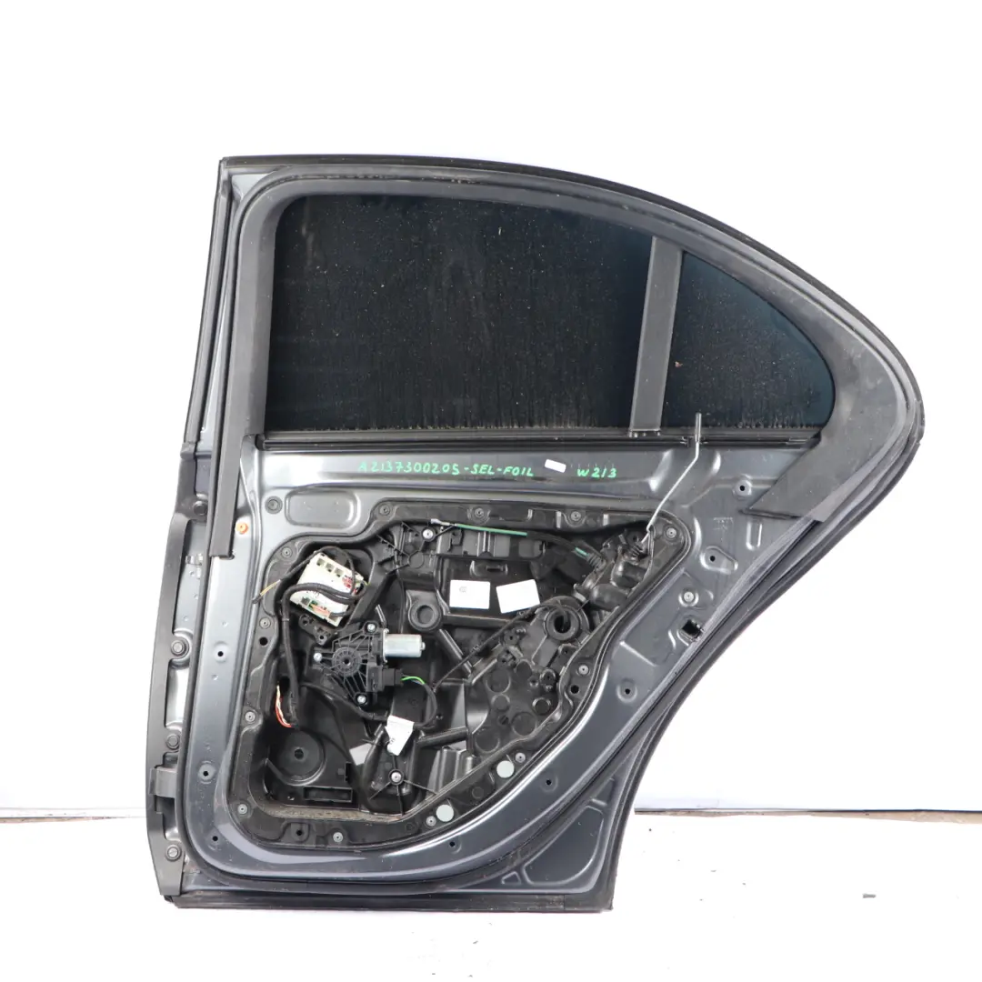 Mercedes W213 Door Rear Right O/S Selenite Grey Metallic - 992 Foiled - SKU A2137300205-SEL-FOIL - Part number A2137300205