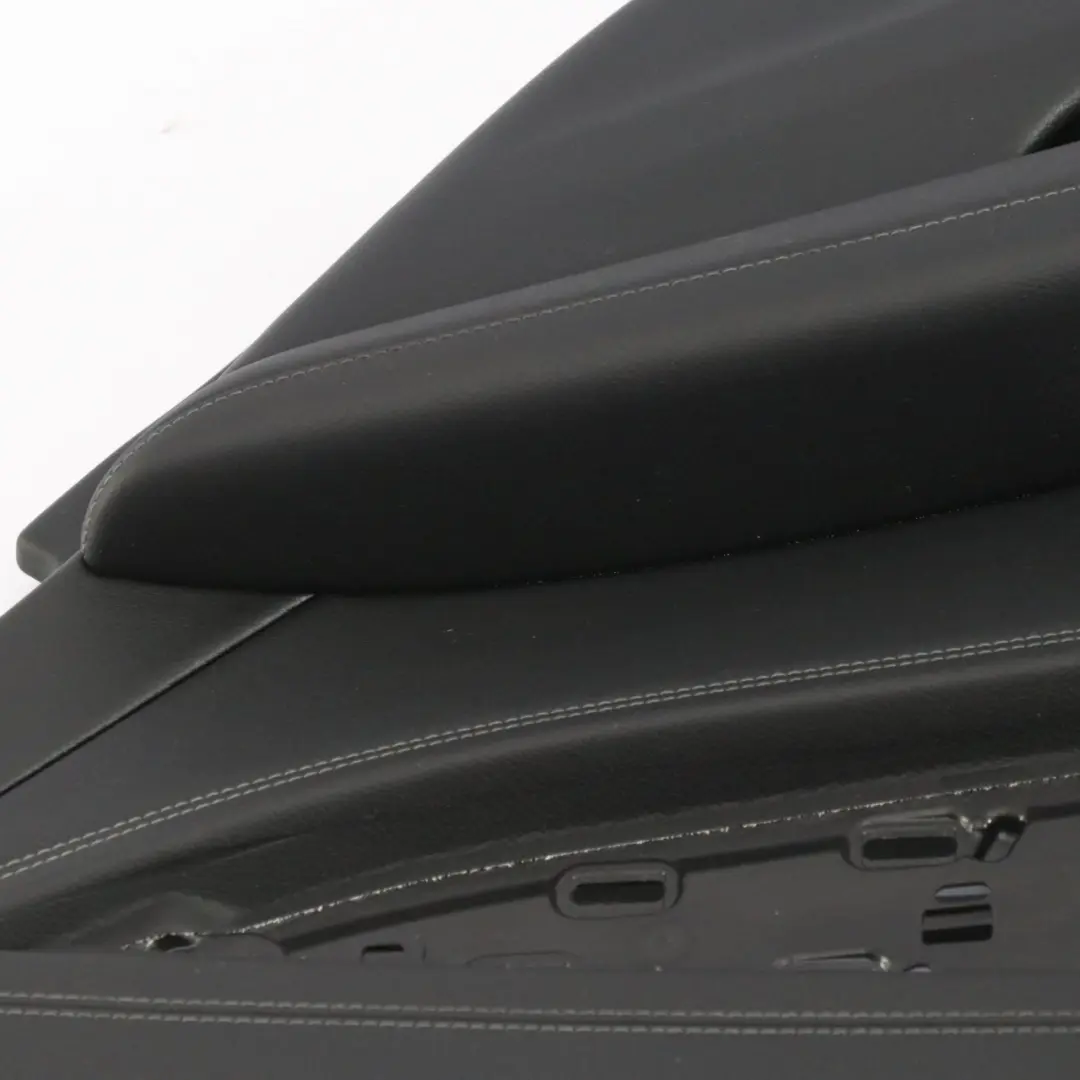 Door Card Cover Rear Right O/S Trim Panel Black Leather to Mercedes W213 with Part number A2137307805 Mercedes W213 Door Card Cover Rear Right O/S Trim Panel Black Leather - SKU A2137307805 - Part number A2137307805