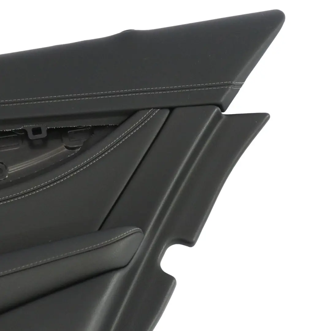 Door Card Cover Rear Right O/S Trim Panel Black Leather to Mercedes W213 with Part number A2137307805 Mercedes W213 Door Card Cover Rear Right O/S Trim Panel Black Leather - SKU A2137307805 - Part number A2137307805