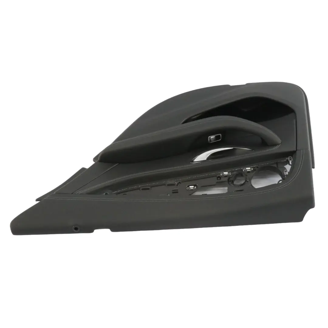 Coperchio scheda porta posteriore destra Pannello pelle nera per Mercedes W213 con numero di parte A2137307805 Mercedes W213 Coperchio scheda porta posteriore destra Pannello pelle nera - SKU A2137307805 - Numero di parte A2137307805