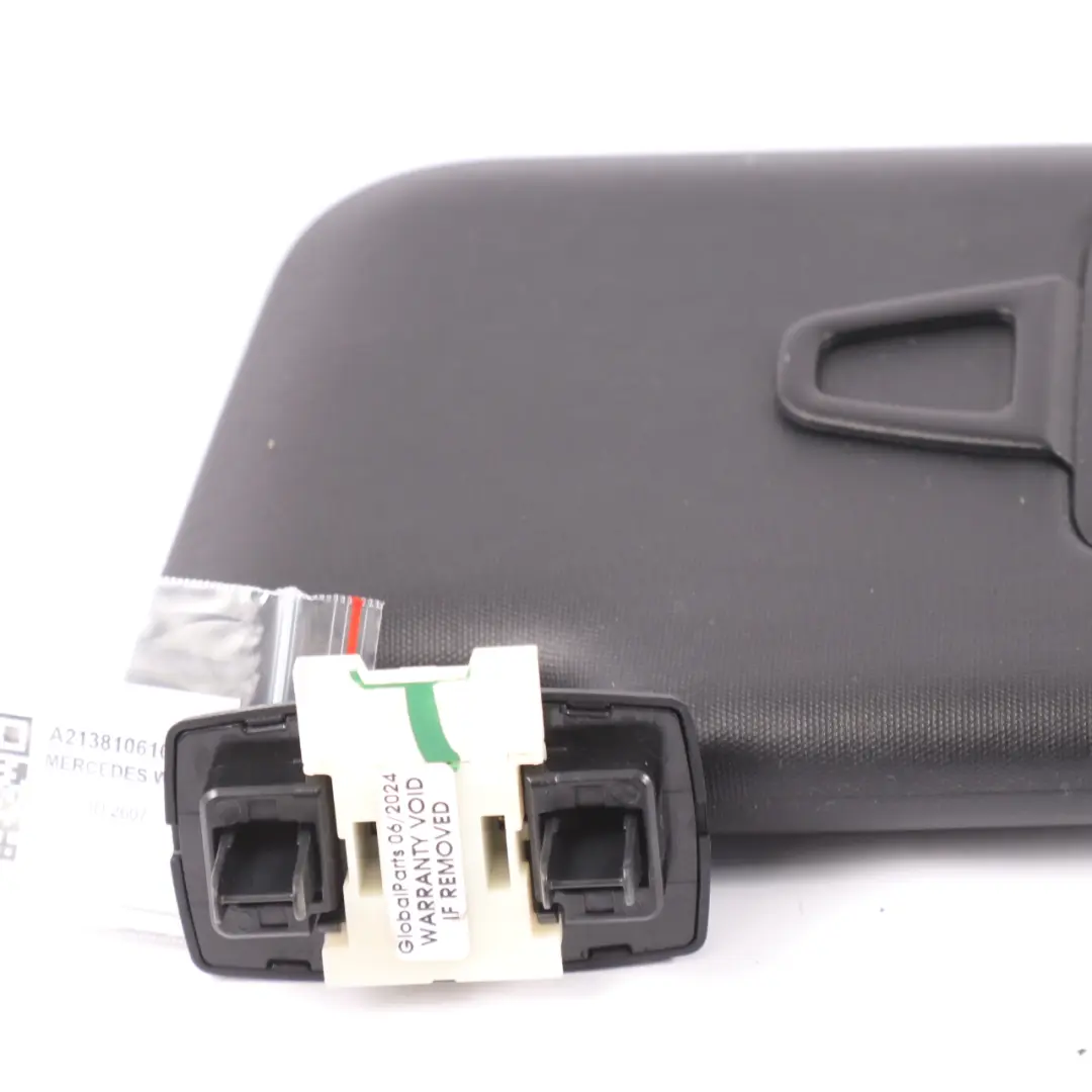 Visera parasol Mercedes W213 Embellecedor Izquierda Delantera Negro - SKU A2138106101-1 - Número de pieza A2138106101