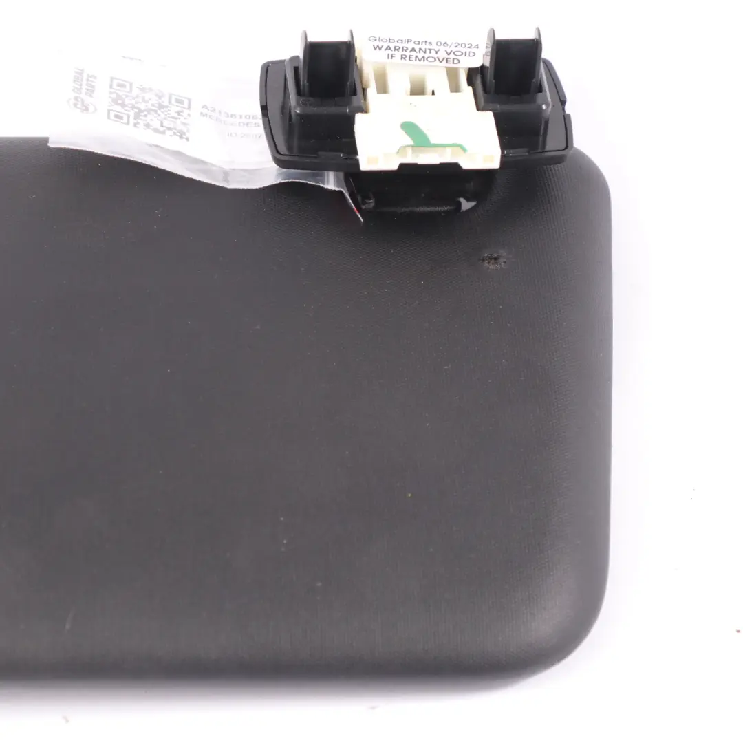  Sun Visor Mercedes W213 Cover Trim Right O/S Front Black - SKU A2138106201-1 - Part number A2138106201