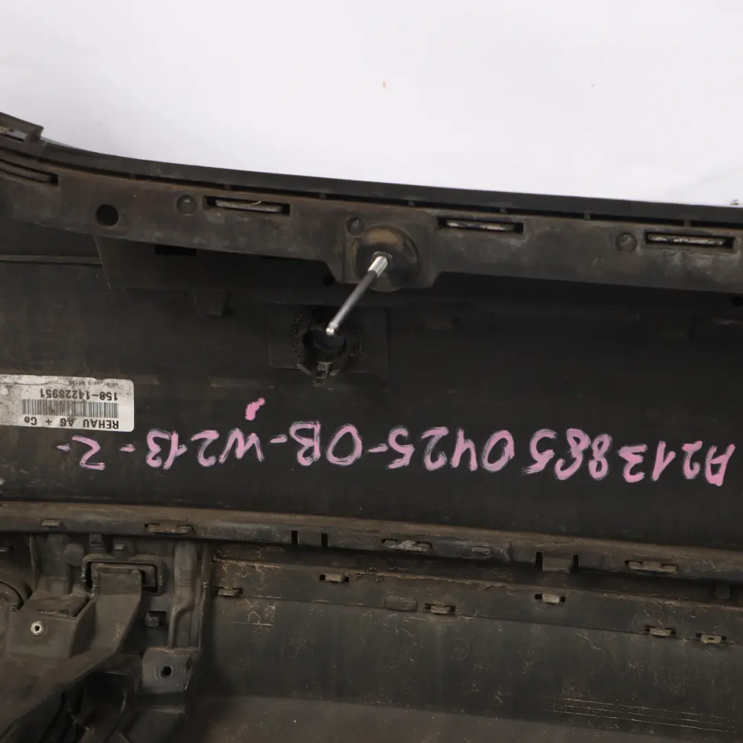 Bumper Trim Panel Covering Obsidian Black Metallic - 197 to Mercedes W213 Rear with Part number A2138850425 Mercedes W213 Rear Bumper Trim Panel Covering Obsidian Black Metallic - 197 - SKU A2138850425-OB - Part number A2138850425