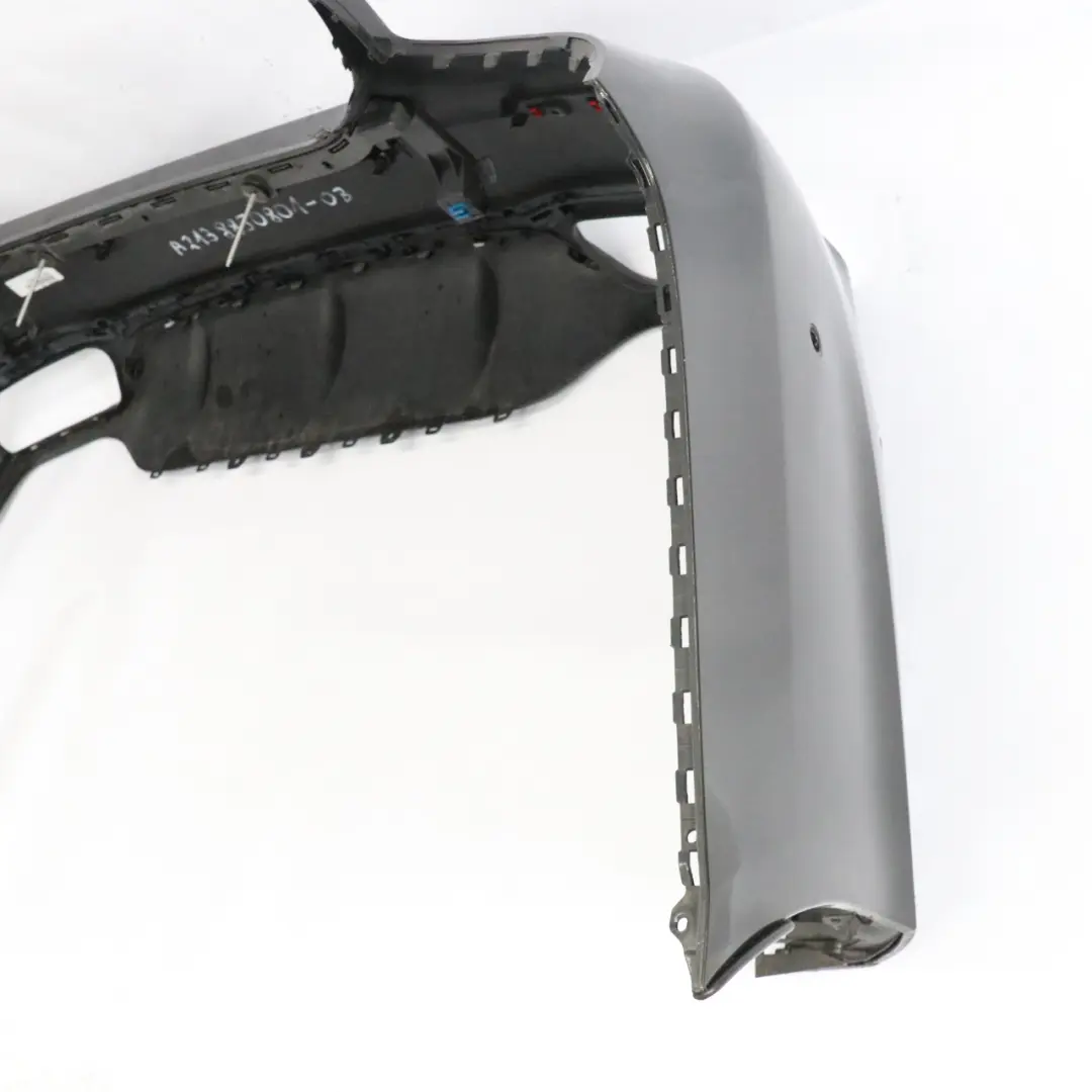 Mercedes W213 Rear Bumper AMG Trim Panel Covering Obsidian Black - 197 - SKU A2138850801-OB - Part number A2138850801