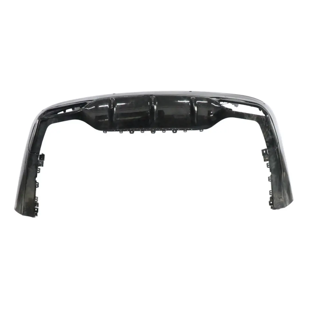 Bumper AMG Trim Panel Covering Obsidian Black - 197 to Mercedes W213 Rear with Part number A2138850801 Mercedes W213 Rear Bumper AMG Trim Panel Covering Obsidian Black - 197 - SKU A2138850801-OB - Part number A2138850801