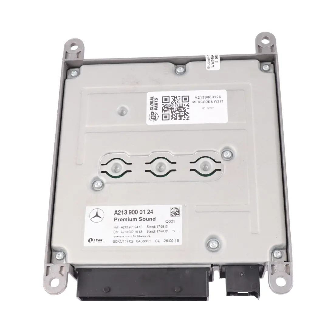 Amplifier Module Audio Burmester to Mercedes W213 W222 C257 with Part number A2139000124 Mercedes W213 W222 C257 Amplifier Module Audio Burmester - SKU A2139000124 - Part number A2139000124