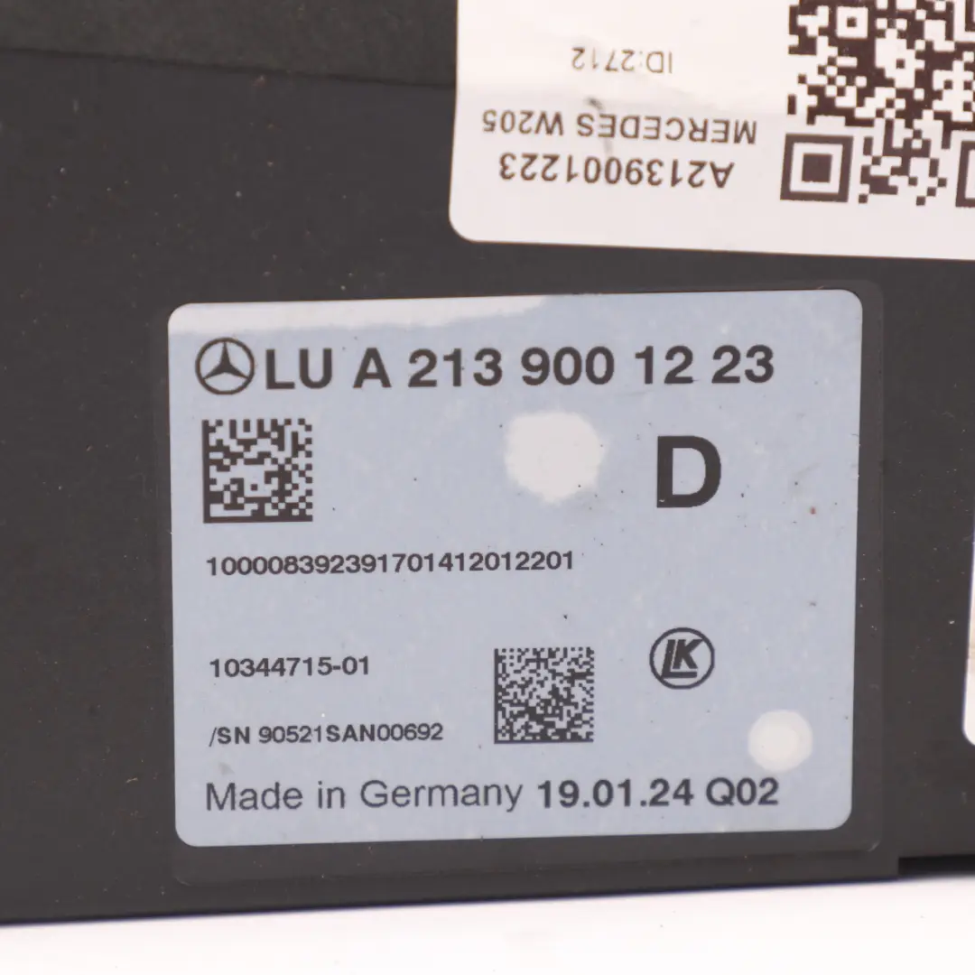 Mercedes W205 Zündungs Steuer Gerät - SKU A2139001223 - Teilenummer A2139001223