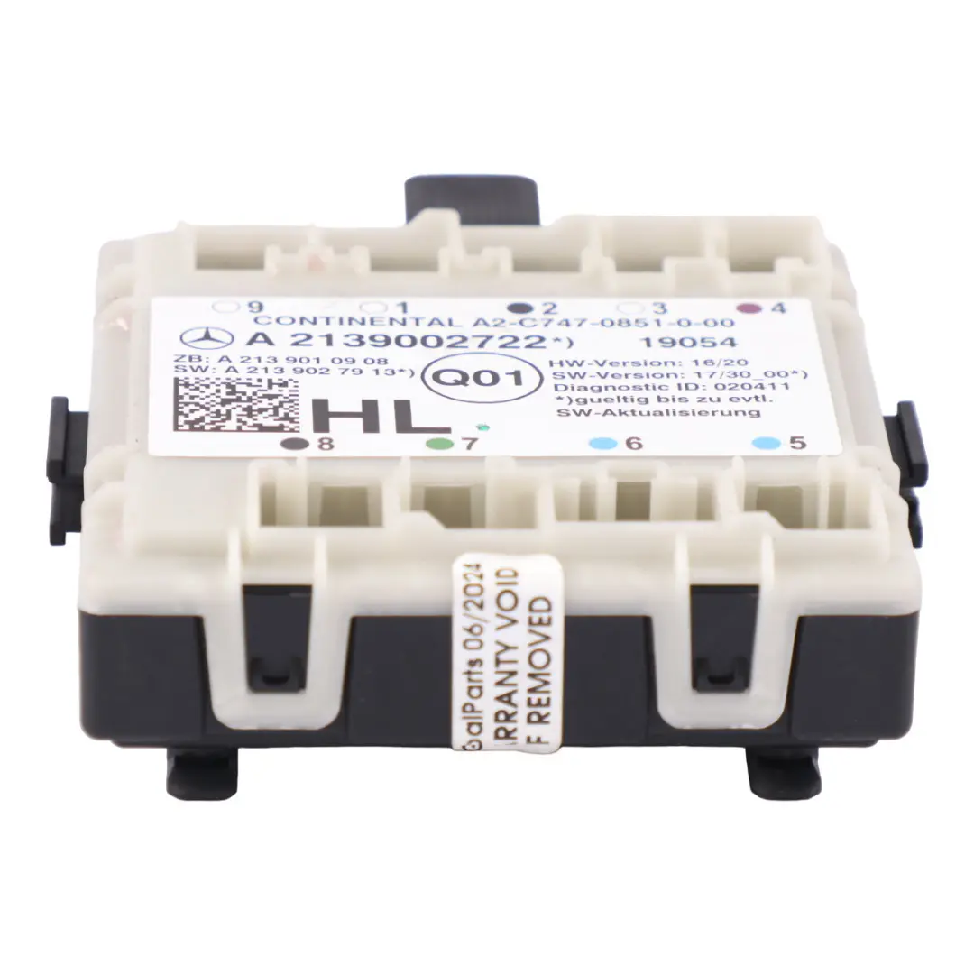  Tür Modul Mercedes W205 W213 X253 Türsteuergerät Hinten Links - SKU A2139002722 - Teilenummer A2139002722