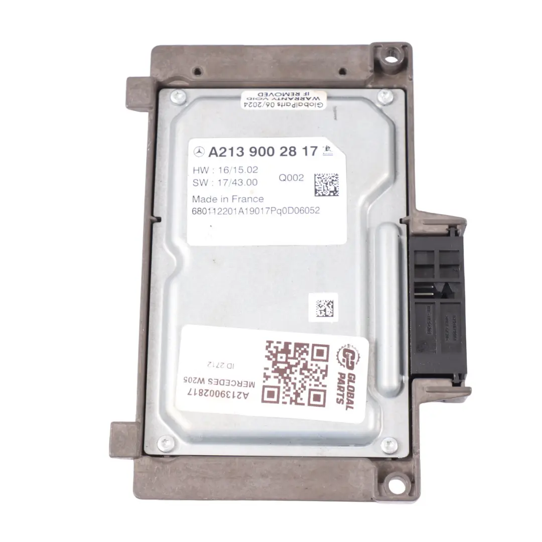 Mercedes W177 W205 C257 Radar Sensor Front Control Unit Module - SKU A2139002817 - Part number A2139002817