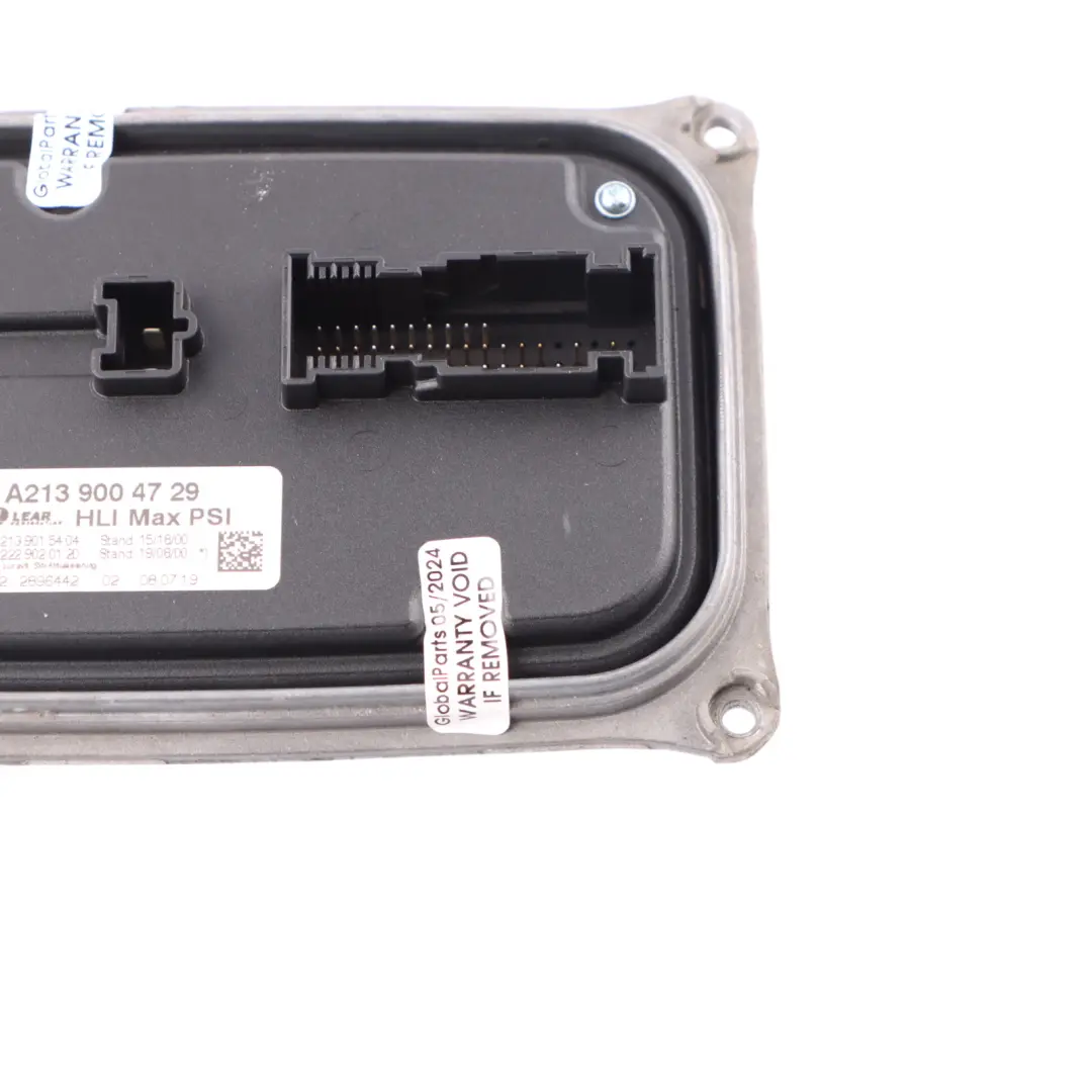 Headlight Module Mercedes W213 LED Ballast Control Unit Left N/S to with Part number A2139004729 Headlight Module Mercedes W213 LED Ballast Control Unit Left N/S - SKU A2139004729 - Part number A2139004729