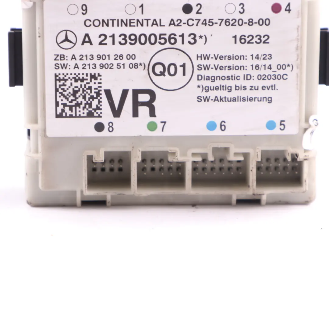 Mercedes W213 Front Door Module Right O/S Control Unit - SKU A2139005613 - Part number A2139005613
