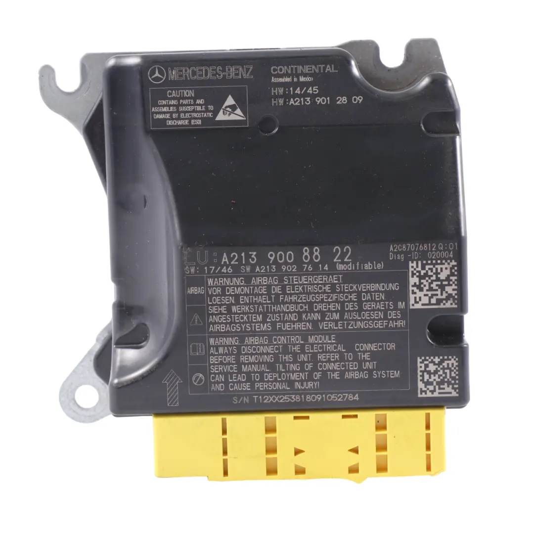  Module d'air Mercedes W213 C238 Module de l'unité de contrôle ECU - SKU A2139008822-1 - Numéro de pièce A2139008822