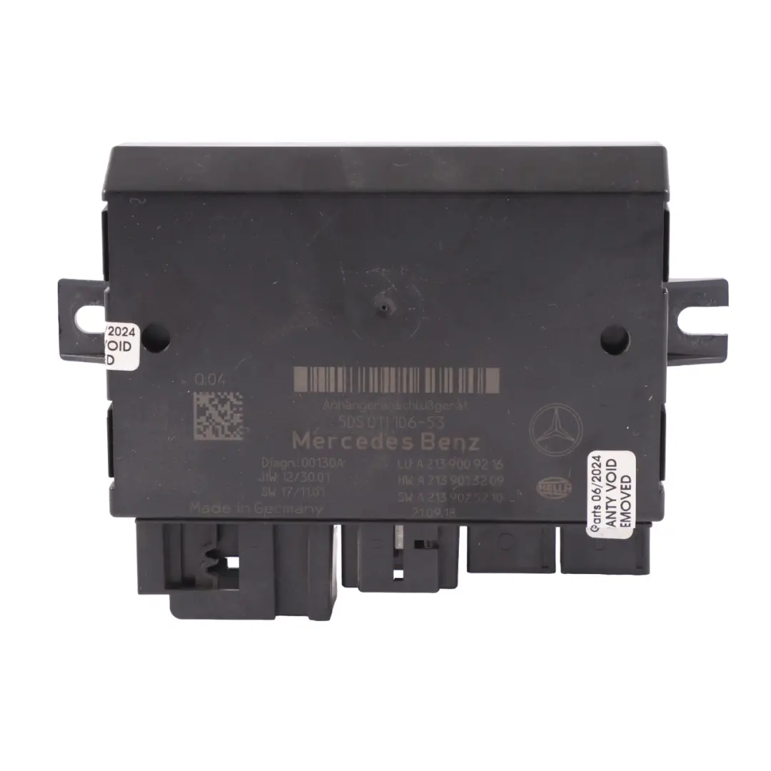 Mercedes S205 Estate W213 W222 Towing Hitch Trailer Hook Module Unit - SKU A2139009216 - Part number A2139009216