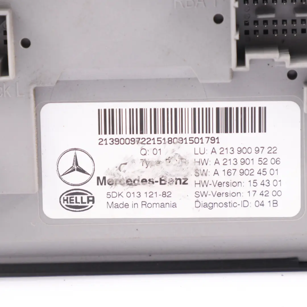 Mercedes W213 SAM Body ECU Control Module Unit - SKU A2139009722 - Part number A2139009722