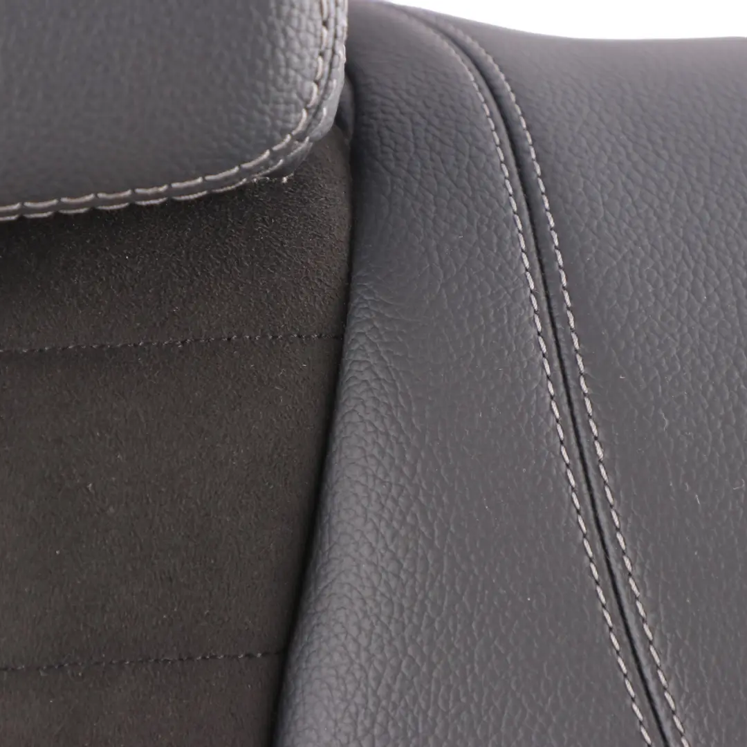 Mercedes W213 Saloon Seat Backrest Rear Right O/S Fabric Imitation Leather Black - SKU A2139209600 - Part number A2139209600