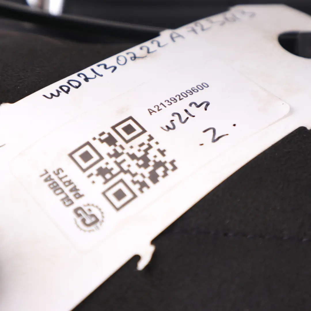 Backrest Rear Right O/S Fabric Imitation Leather Black to Mercedes W213 Saloon Seat with Part number A2139209600 Mercedes W213 Saloon Seat Backrest Rear Right O/S Fabric Imitation Leather Black - SKU A2139209600 - Part number A2139209600