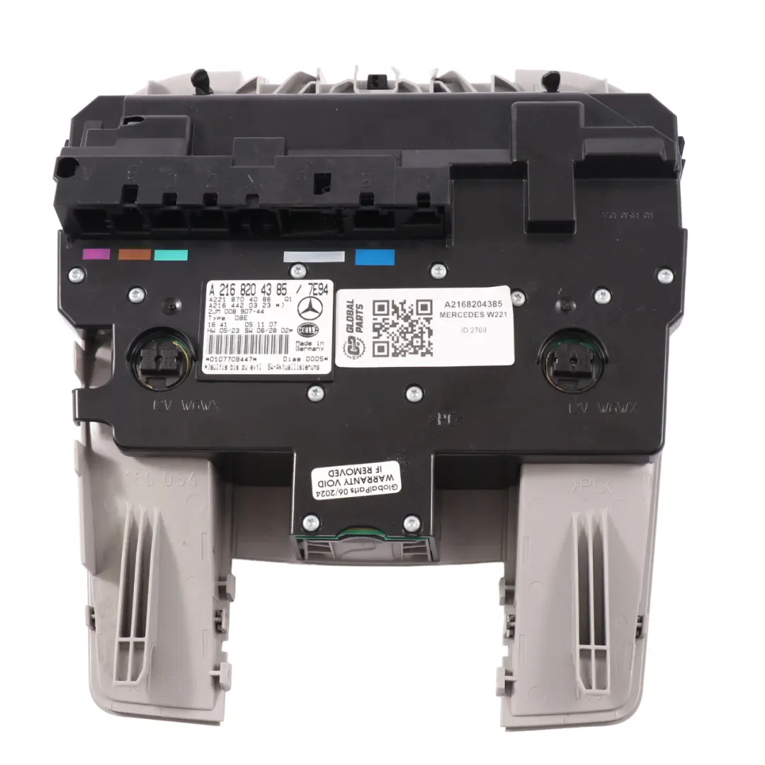  Luz Techo Mercedes C216 W221 Lámpara Interior Panel Interruptores - SKU A2168204385 - Número de pieza A2168204385