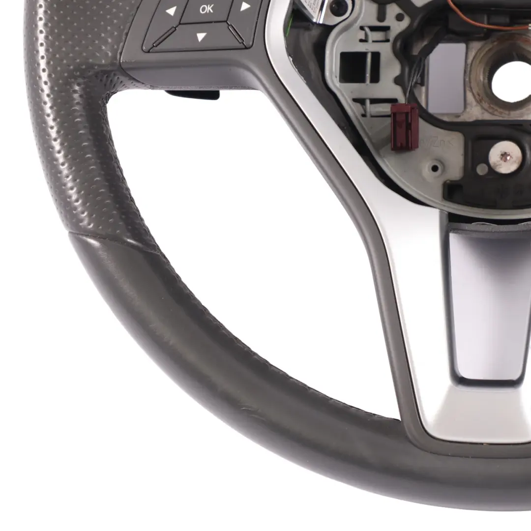  Volant Mercedes W204 W212 Cuir Noir Multifonction Palettes Changement Vitesse - SKU A2184600618 - Numéro de pièce A2184600618