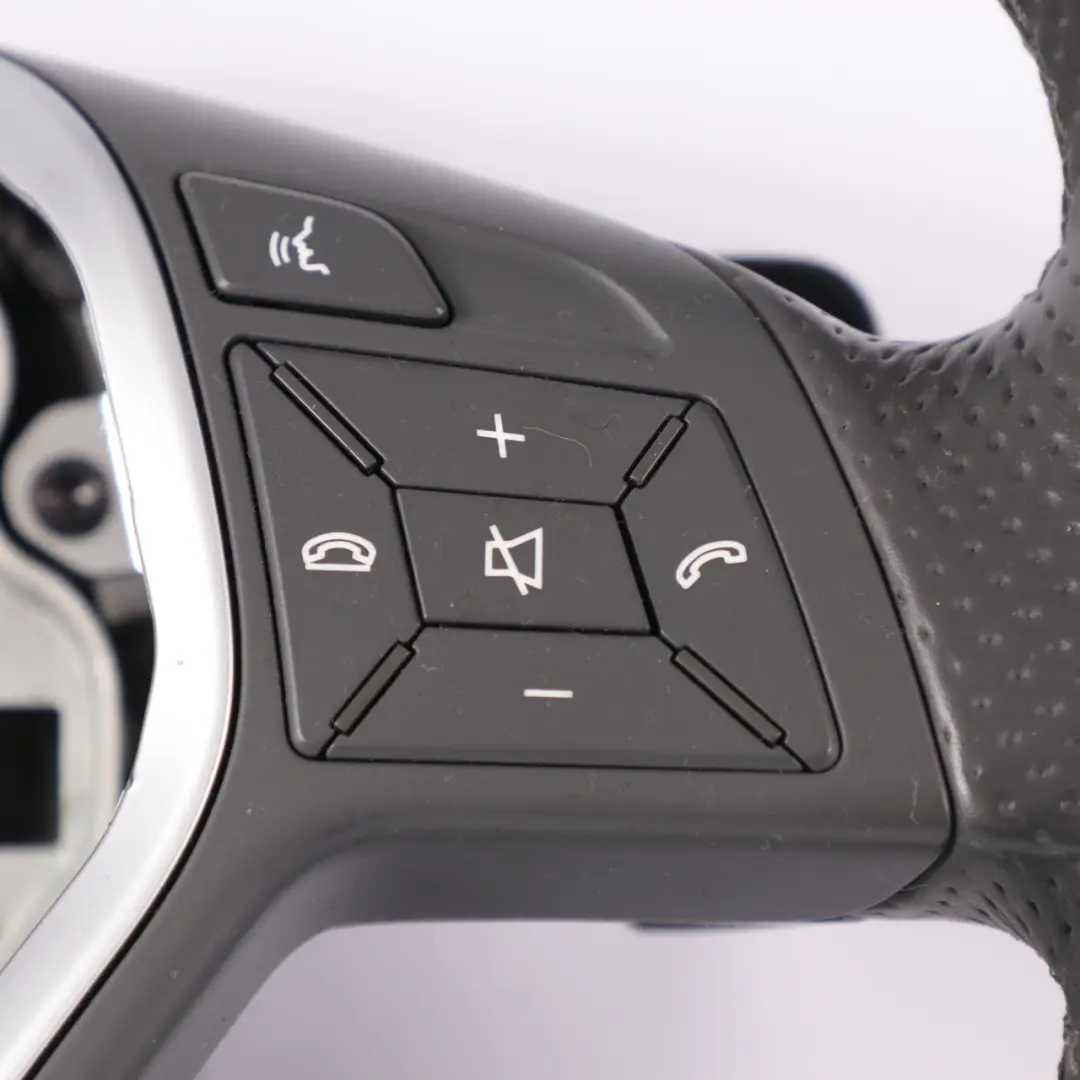Steering Wheel Mercedes W204 C207 W212 Black Leather Multifunction Paddle Shift to with Part number A2184600618 Steering Wheel Mercedes W204 C207 W212 Black Leather Multifunction Paddle Shift - SKU A2184600618 - Part number A2184600618