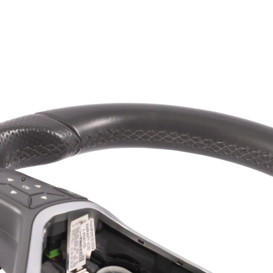  Volant Mercedes W204 W212 Cuir Noir Multifonction Palettes Changement Vitesse - SKU A2184600618 - Numéro de pièce A2184600618