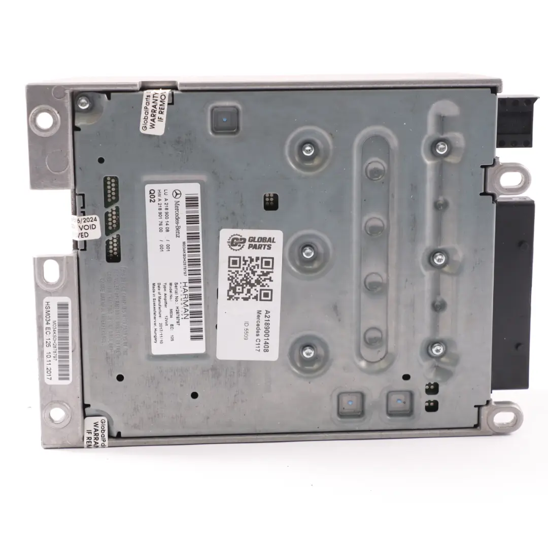  Amplificatore audio Mercedes W176 W205 W212 Harman/Becker - SKU A2189001408 - Numero di parte A2189001408