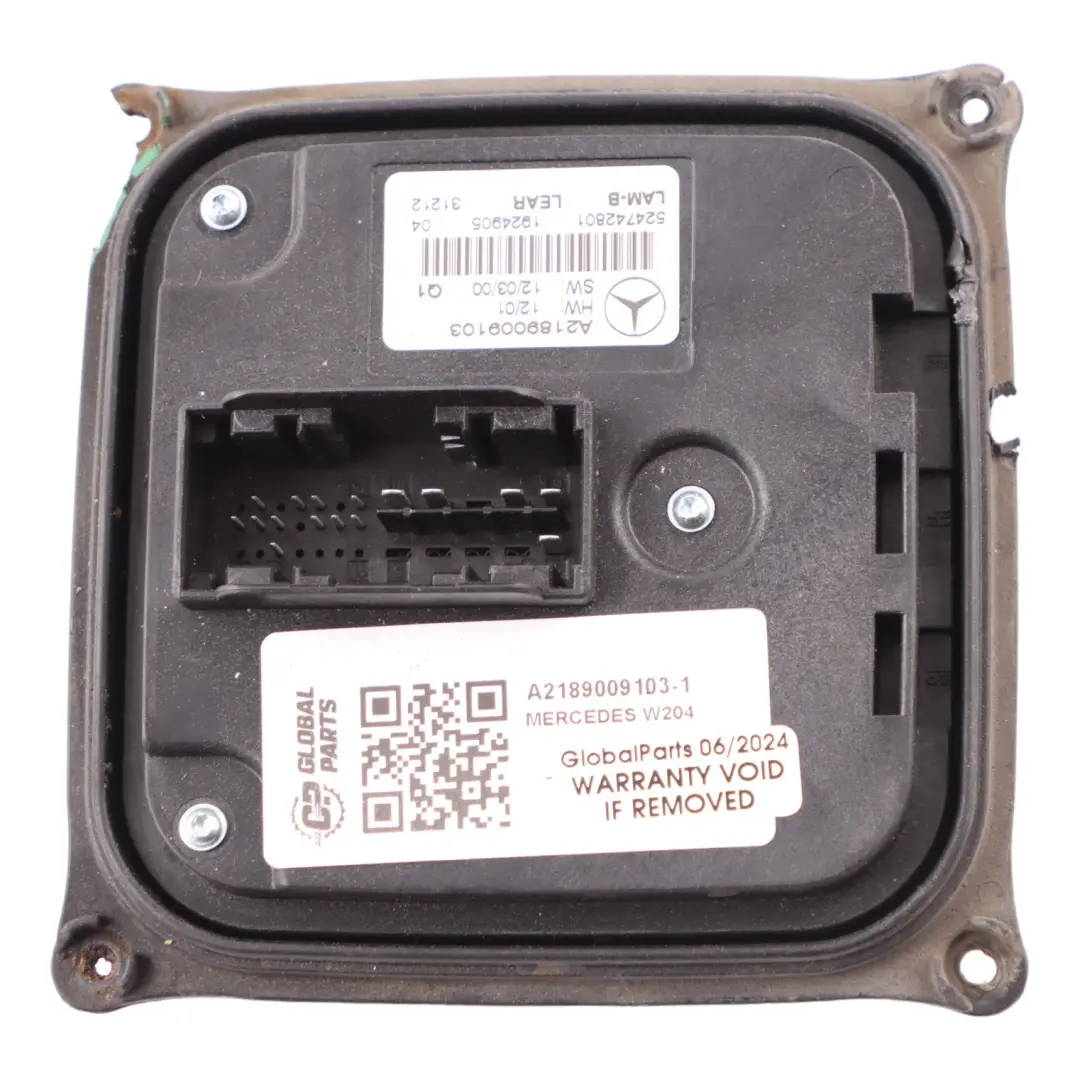 Modulo fari Mercedes W204 C218 W246 Unità controllo anteriore per con numero di parte A2189009103 Modulo fari Mercedes W204 C218 W246 Unità controllo anteriore - SKU A2189009103-1 - Numero di parte A2189009103