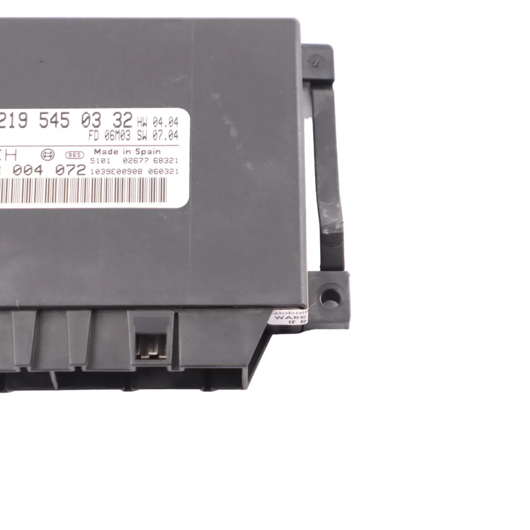 Parking Control Unit Module Sensor PDC to Mercedes C219 with Part number A2195450332 Mercedes C219 Parking Control Unit Module Sensor PDC - SKU A2195450332 - Part number A2195450332