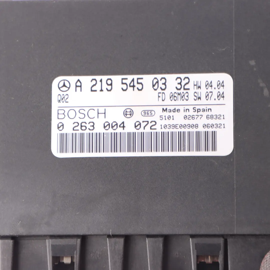 Mercedes C219 Parking Control Unit Module Sensor PDC - SKU A2195450332 - Part number A2195450332