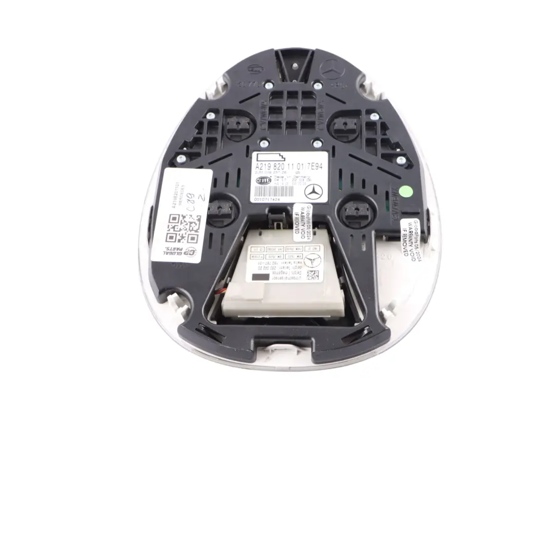 Mercedes C219 Tetto Luce Interni Lampada Interruttore Pannello - SKU A2198201101 - Numero di parte A2198201101