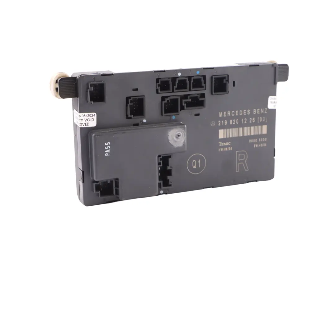 Door Control Module Front Right O/S to Mercedes C219 Passenger with Part number A2198201226 Mercedes C219 Passenger Door Control Module Front Right O/S - SKU A2198201226 - Part number A2198201226