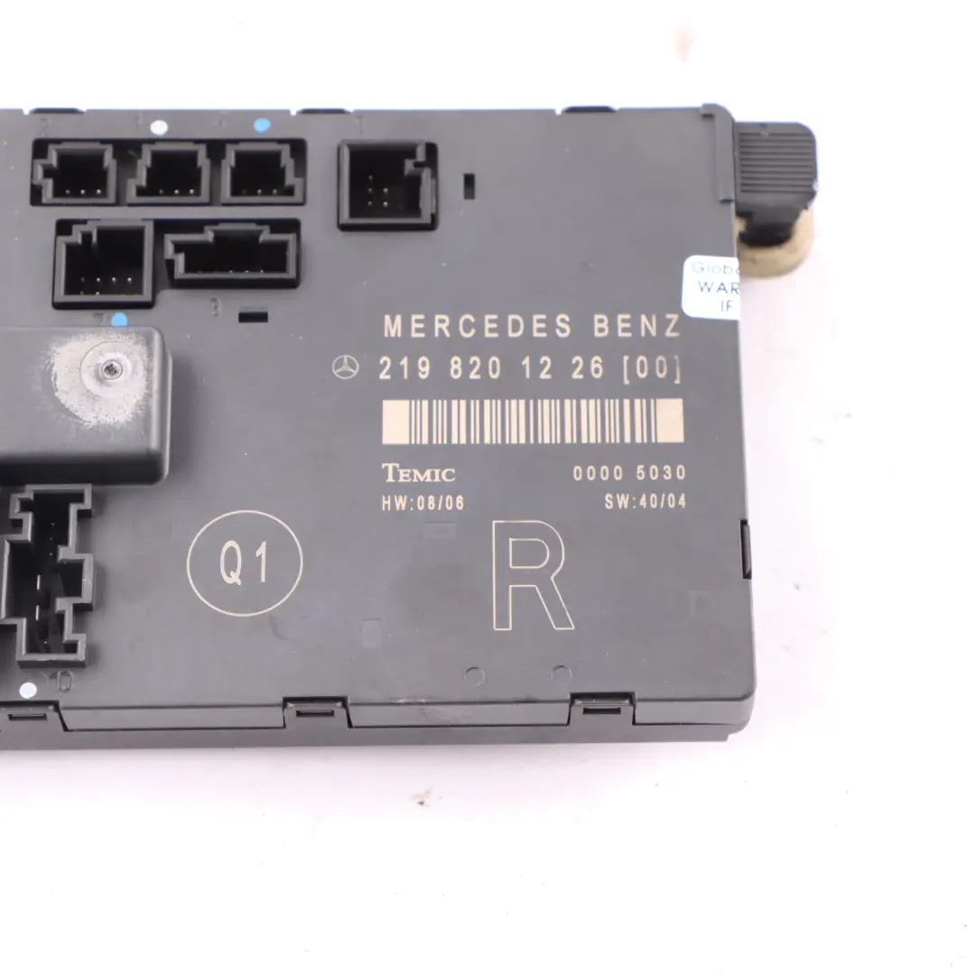 Mercedes C219 Passenger Door Control Module Front Right O/S - SKU A2198201226 - Part number A2198201226