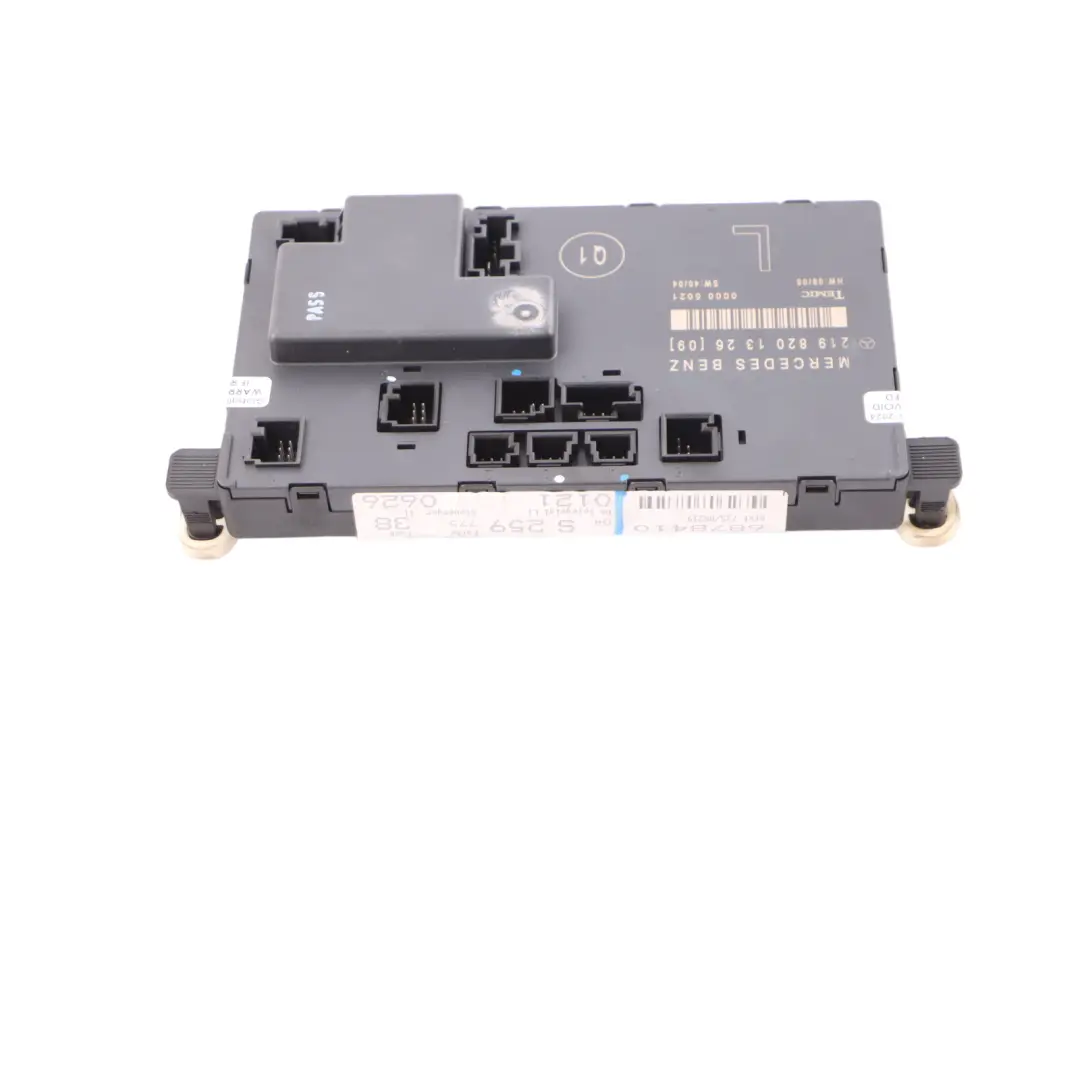 Side Front Control Module to Mercedes C219 Passenger with Part number A2198201326 Mercedes C219 Passenger Side Front Control Module - SKU A2198201326 - Part number A2198201326