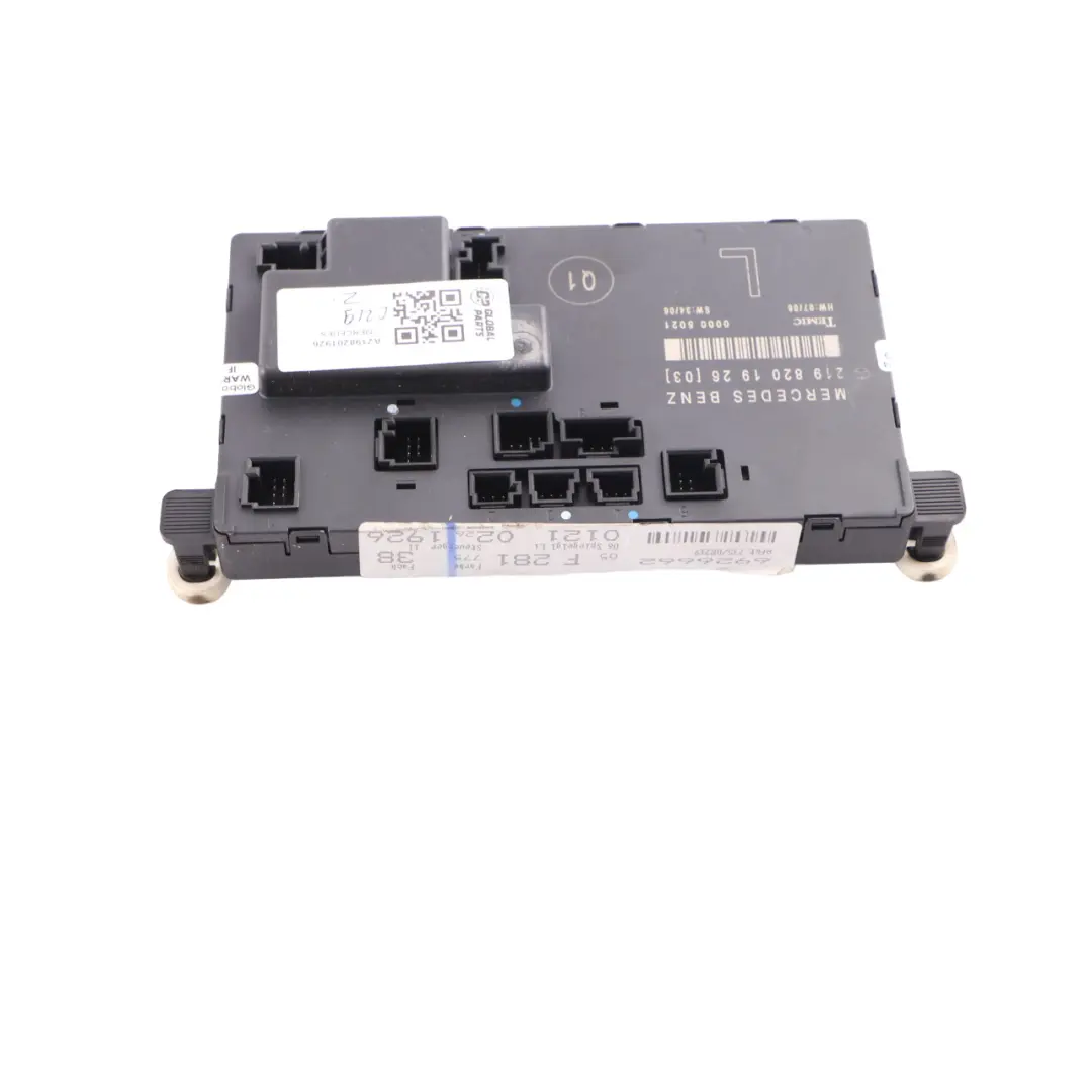  Door Module Mercedes C219 Front Door Left N/S Control Module - SKU A2198201926 - Part number A2198201926