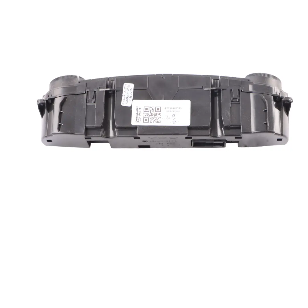 Mercedes C219 Heizung Klima A/C Steuergerät Schalttafel - SKU A2198300585 - Teilenummer A2198300585