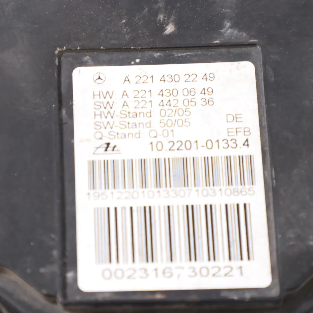  Parking Brake Mercedes W221 Module Handbrake Actuator Control Unit - SKU A2214302249-1 - Part number A2214302249
