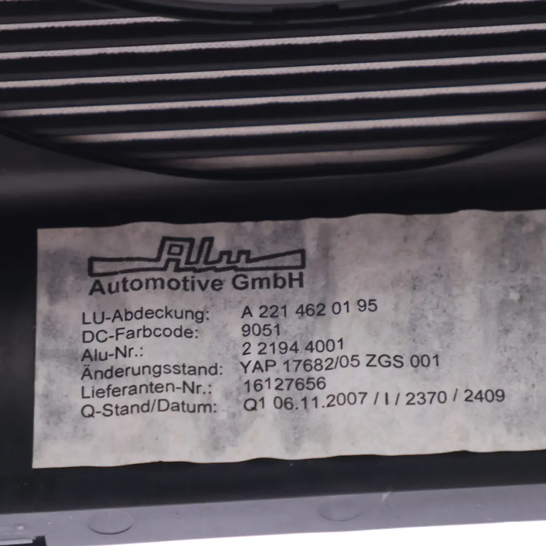  Cache Colonne Direction Mercedes C216 W221 Garniture Surround Noir - SKU A2214620195-1 - Numéro de pièce A2214620195