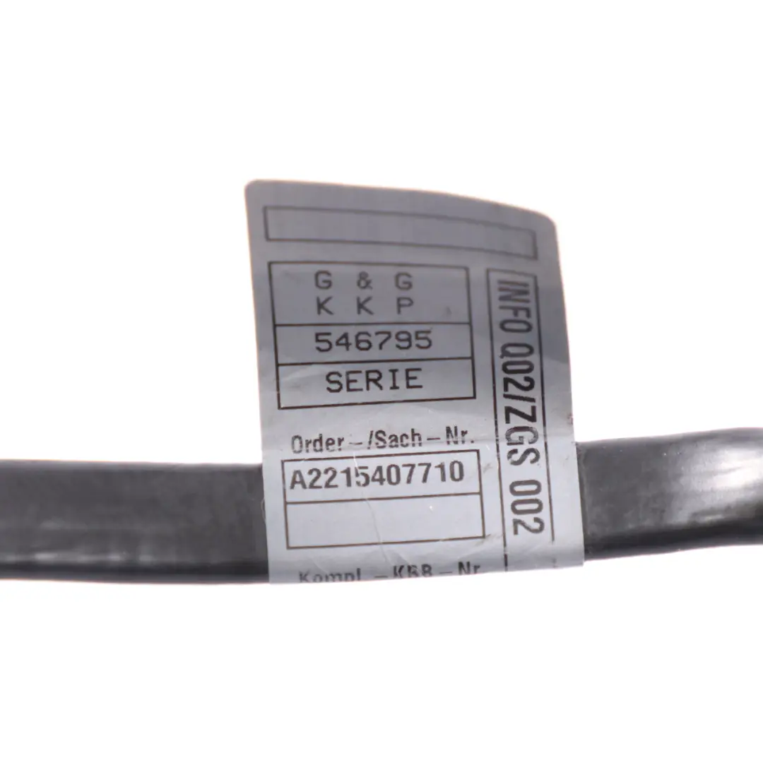 Mercedes W221 Batería Terminal Negativo Cableado Cable - SKU A2215407710 - Número de pieza A2215407710