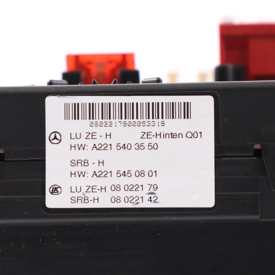 Mercedes W221 Fuse Box Control Unit SAM Module Relay - SKU A2215450801-1 - Part number A2215450801