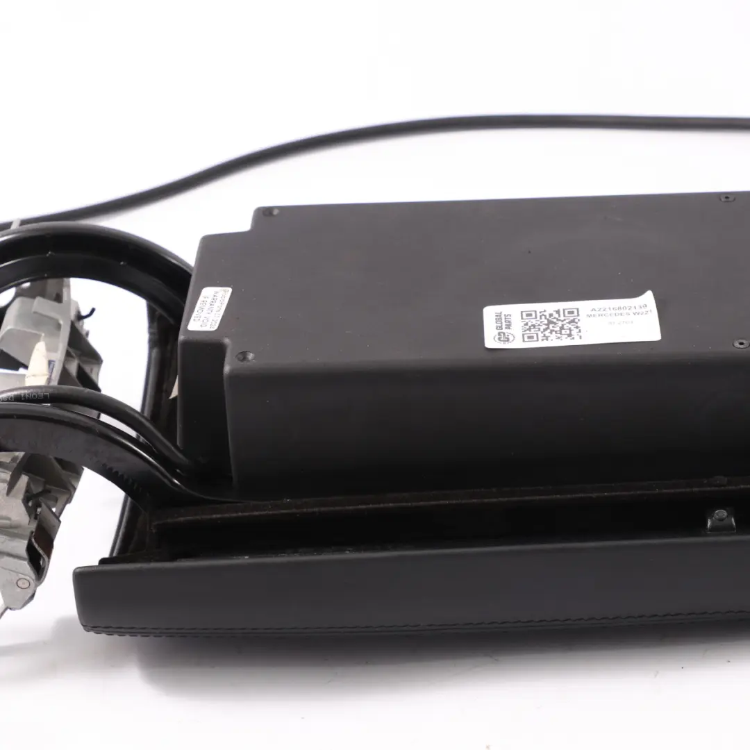 Mercedes W221Centre Console Arm Lehne Lagerung Schwarz Leder Trim - SKU A2216802139 - Teilenummer A2216802139