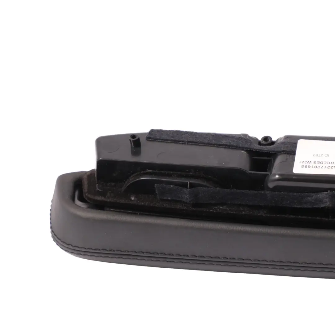Door Card Armrest Front Right O/S Storage Tray Black Leather to Mercedes W221 with Part number A2217201695 Mercedes W221 Door Card Armrest Front Right O/S Storage Tray Black Leather - SKU A2217201695 - Part number A2217201695