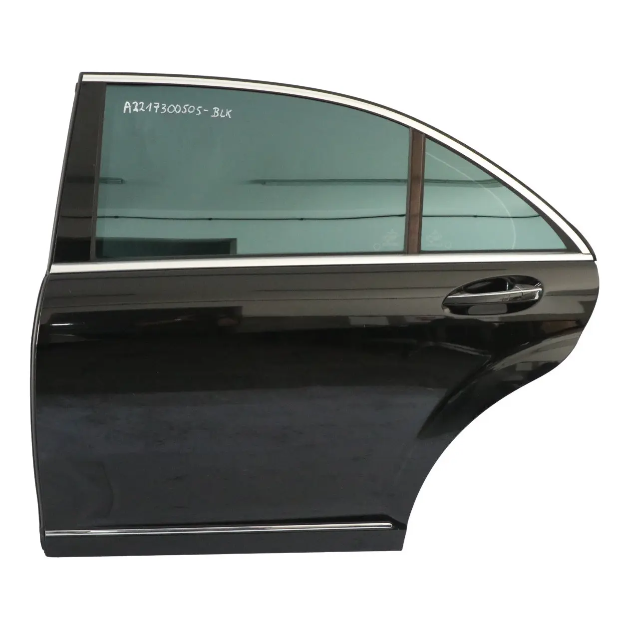 Mercedes W221 Couvre-porte arrière gauche long Couvre-porte noir peint S-Class
