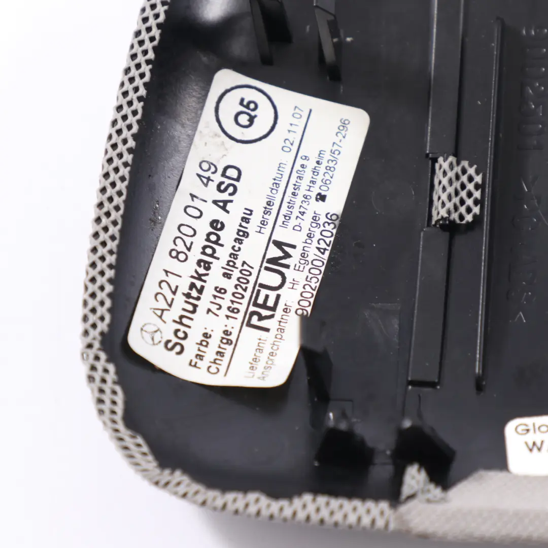 Mercedes W221 Capteur intrusion ultrasons pour toit couvercle gris - SKU A2218200149-1 - Numéro de pièce A2218200149