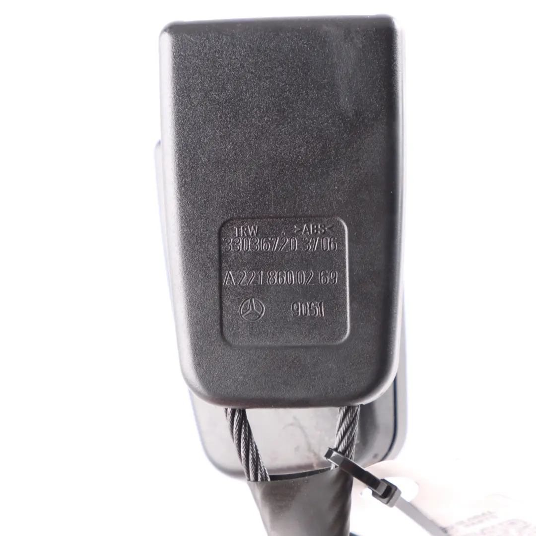Mercedes W221 Fibbia Cintura Sicurezza Posteriore Destra Nero - SKU A2218600269-1 - Numero di parte A2218600269