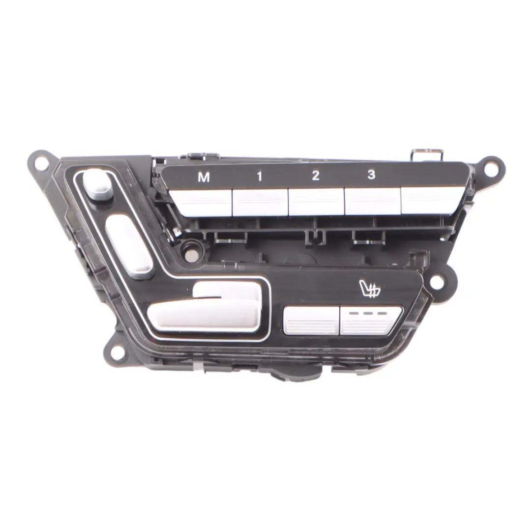Sitz Steuerungs Schalter Taste Memory Panel Vorne für Mercedes W221 mit Teilenummer A2218700458 Mercedes W221 Sitz Steuerungs Schalter Taste Memory Panel Vorne - SKU A2218700458 - Teilenummer A2218700458