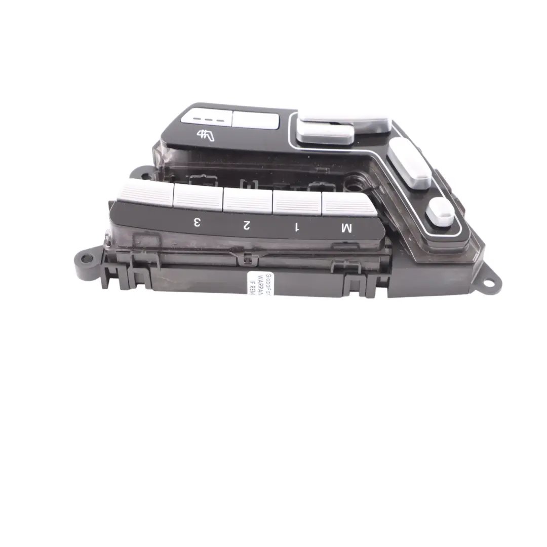 Control Switch Button Memory Panel Front Left to Mercedes W221 Seat with Part number A2218700458 Mercedes W221 Seat Control Switch Button Memory Panel Front Left - SKU A2218700458 - Part number A2218700458