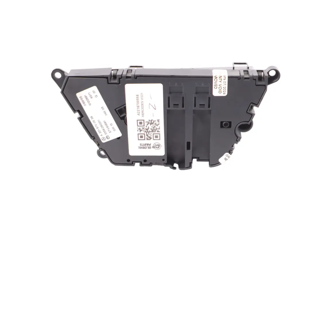 Interruttore Sedile Mercedes W221 Regolazione Anteriore Destro per con numero di parte A2218700558 Interruttore Sedile Mercedes W221 Regolazione Anteriore Destro - SKU A2218700558 - Numero di parte A2218700558